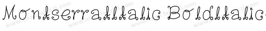 Montserratltalic Boldltalic字体转换